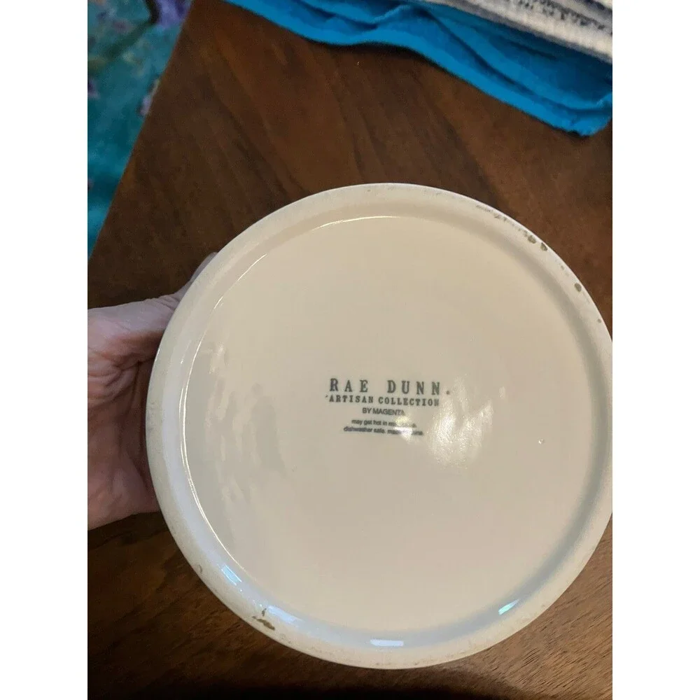 Rae Dunn Dog Dish Water Bowl Artisan Collection by Magenta 